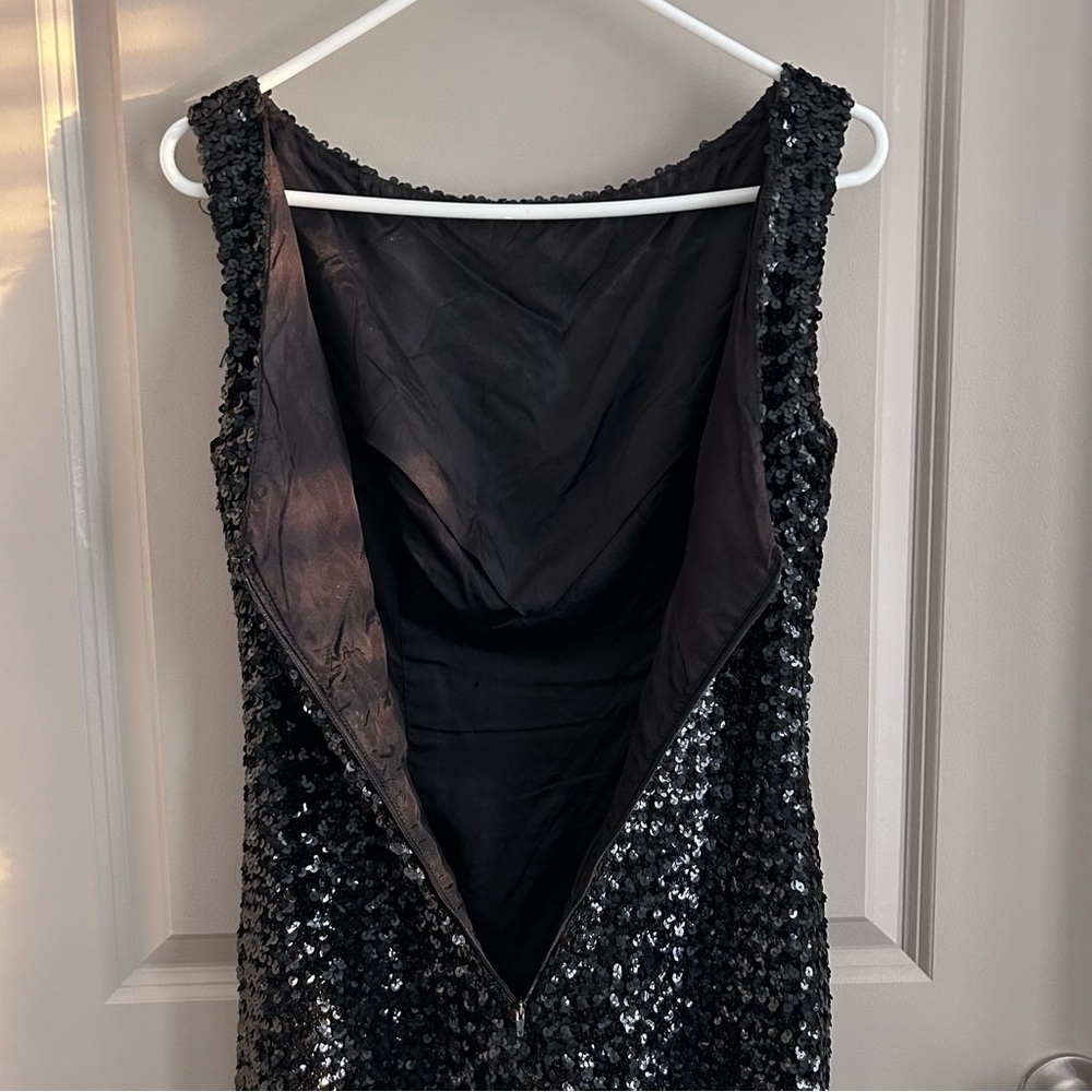 Vintage sequin dress women’s black EUC - Picture 4 of 11